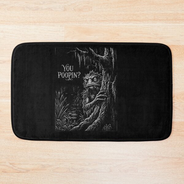 Item preview, You Poopin? Funny Cryptid Swamp Monster Bathroom Humor designed and sold by FolkGraphics.