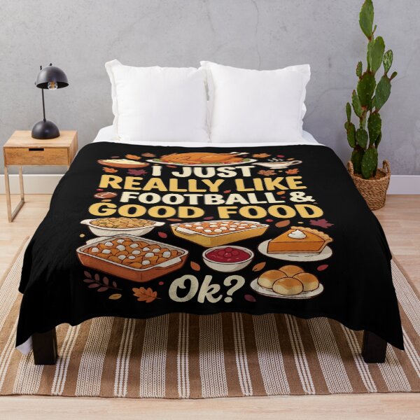 Item preview, I Just Really Like Football & Good Food Ok? designed and sold by AmeliaShirts.
