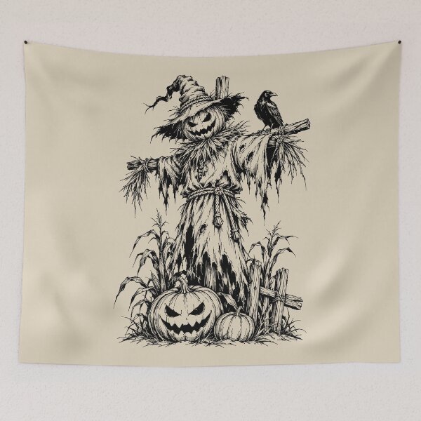 Item preview, Pumpkin Halloween Scarecrow designed and sold by bapupa.