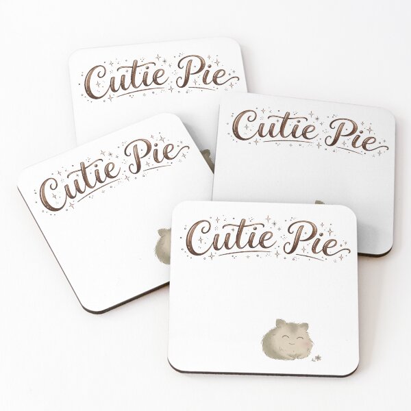 Item preview, Cutie Pie Fluffy Hamster with Daisy Hand Lettered designed and sold by FreshmanJ.