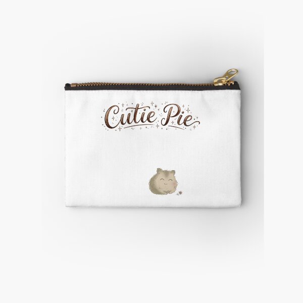 Item preview, Cutie Pie Fluffy Hamster with Daisy Hand Lettered designed and sold by FreshmanJ.