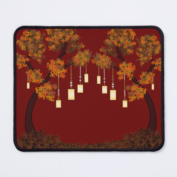 Item preview, Whimsical Autumn Arch Trees with Hanging Lanterns designed and sold by BaraisVisuals.