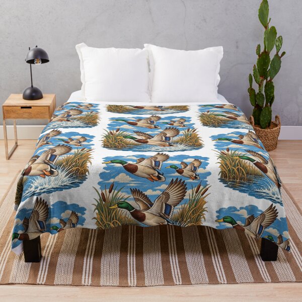 Item preview, Mallard Ducks Flying Marshland Vintage Waterfowl designed and sold by BakersTees.