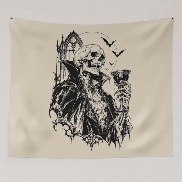 Item preview, Gothic Skeleton Vampire with Chalice designed and sold by bapupa.