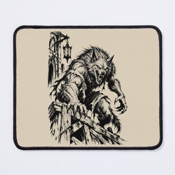 Item preview, Gothic Werewolf Among Ruins designed and sold by bapupa.