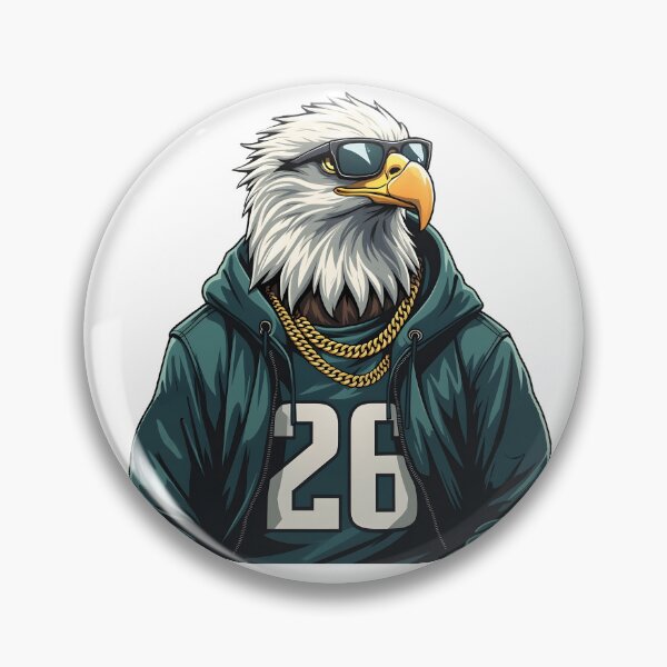 Item preview, Funny bald eagle with sunglasses designed and sold by Kyrakita-art.