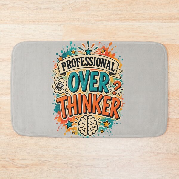 Item preview, Professional Overthinker Funny Quote designed and sold by MarselArt.