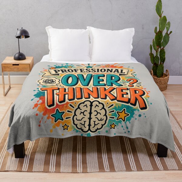 Item preview, Professional Overthinker Funny Quote designed and sold by MarselArt.