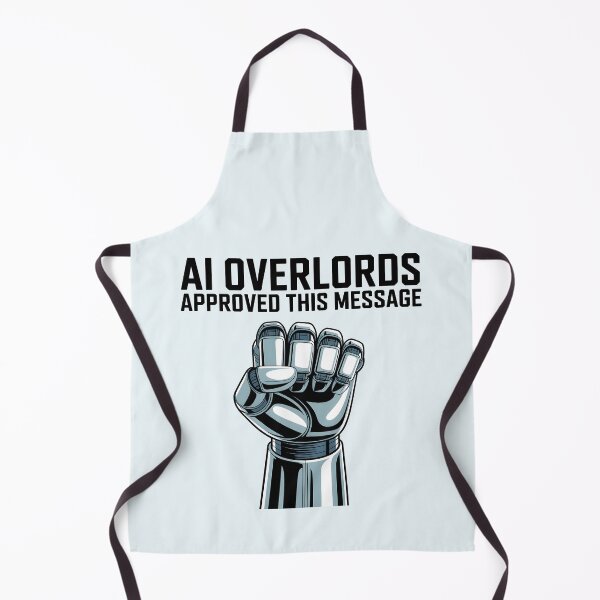 Item preview, AI Overlords Approved This Message – Funny AI Propaganda Humor designed and sold by Jollys-ArtShop.
