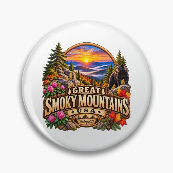 Item preview, Great Smoky Mountains USA – National Park Mountains & Wilderness designed and sold by Wandervogel123.