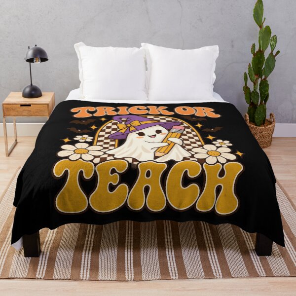Item preview, Trick Or Teach 70s Groovy Teacher Phantom School Artwork designed and sold by Felinefinesse.