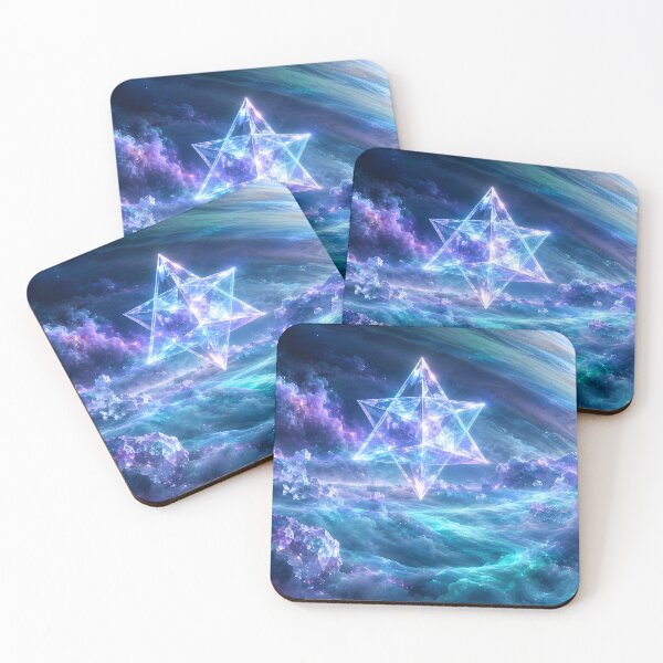 Item preview, Crystalline Merkaba Floating Above Cosmic Gas Giant designed and sold by monkeybusiness.pt.