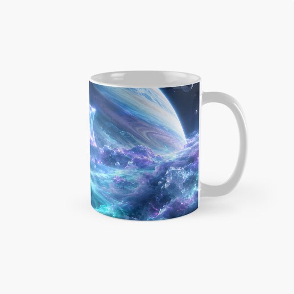 Item preview, Crystalline Merkaba Floating Above Cosmic Gas Giant designed and sold by monkeybusiness.pt.