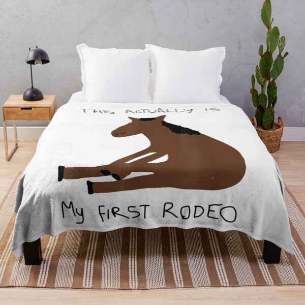 Item preview, This Actually is My First Rodeo Rodeo Meme Silly Horse designed and sold by DakirooStudio.