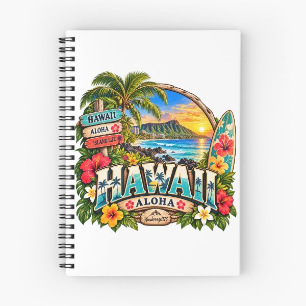Item preview, Hawaii Aloha – Tropical Island Paradise Beach & Surfing designed and sold by Wandervogel123.