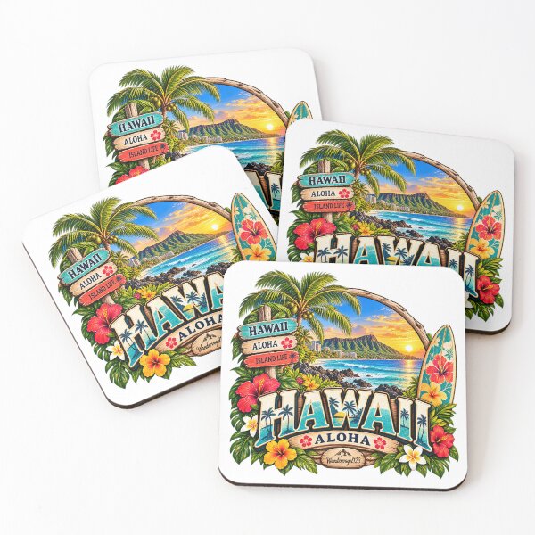 Item preview, Hawaii Aloha – Tropical Island Paradise Beach & Surfing designed and sold by Wandervogel123.