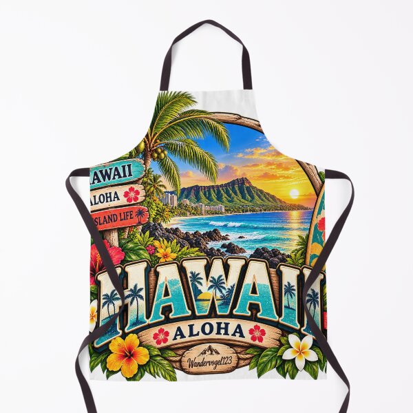 Item preview, Hawaii Aloha – Tropical Island Paradise Beach & Surfing designed and sold by Wandervogel123.