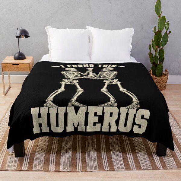 Item preview, I Found This Humerus Two Skeletons Cream Vintage Artwork designed and sold by Felinefinesse.