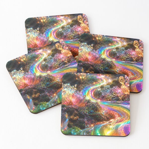 Item preview, Glowing Liquid Rainbow River Through Crystal Flora designed and sold by monkeybusiness.pt.