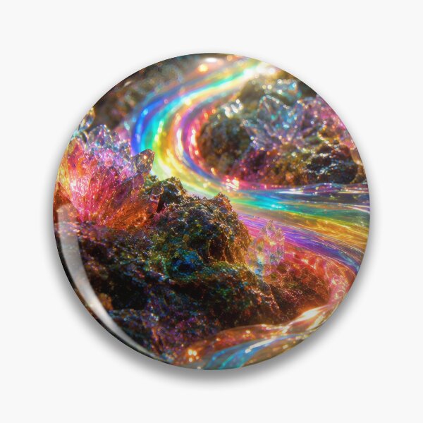 Item preview, Glowing Liquid Rainbow River Through Crystal Flora designed and sold by monkeybusiness.pt.