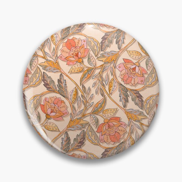 Item preview, Autumn Boho Chintz Floral in Soft Peach designed and sold by micklyn.