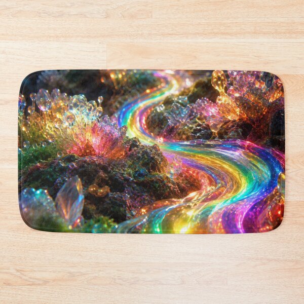Item preview, Glowing Liquid Rainbow River Through Crystal Flora designed and sold by monkeybusiness.pt.