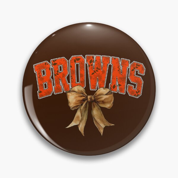 Item preview, Browns Floral Coquette Bow Football Fan Spirit designed and sold by RockTheFeal.