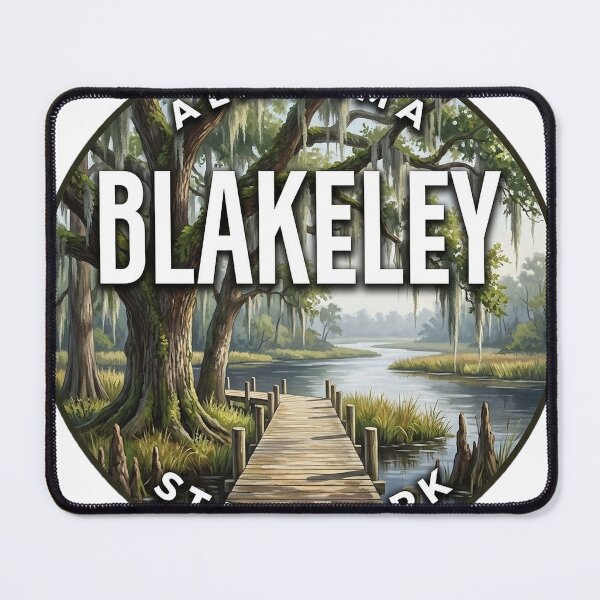 Item preview, Historic Blakeley State Park Alabama Round Travel Badge Sticker designed and sold by DetourDgn.