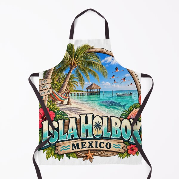 Item preview, Isla Holbox Mexico – Caribbean beach flamingos & island paradise designed and sold by Wandervogel123.