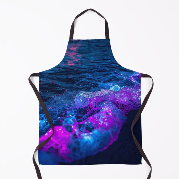 Item preview, Bioluminescent Pink Foam On Dark Ocean Shoreline designed and sold by monkeybusiness.pt.