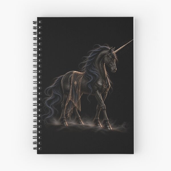 Item preview, Gothic Unicorn | Black Unicorn Medieval Dark Fantasy Art designed and sold by Briarmoire.