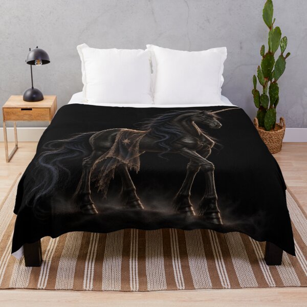Item preview, Gothic Unicorn | Black Unicorn Medieval Dark Fantasy Art designed and sold by Briarmoire.