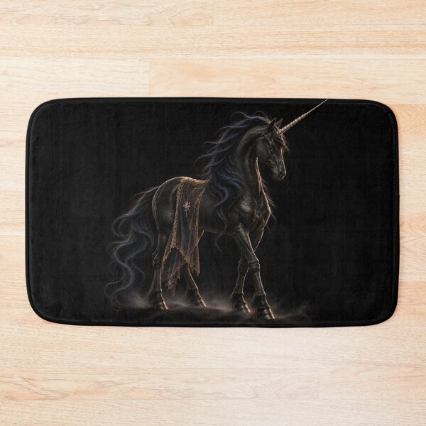 Item preview, Gothic Unicorn | Black Unicorn Medieval Dark Fantasy Art designed and sold by Briarmoire.