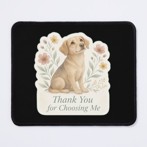 Item preview, Rescue Dog Memorial — Thank You for Choosing Me designed and sold by TheCalmEdit.
