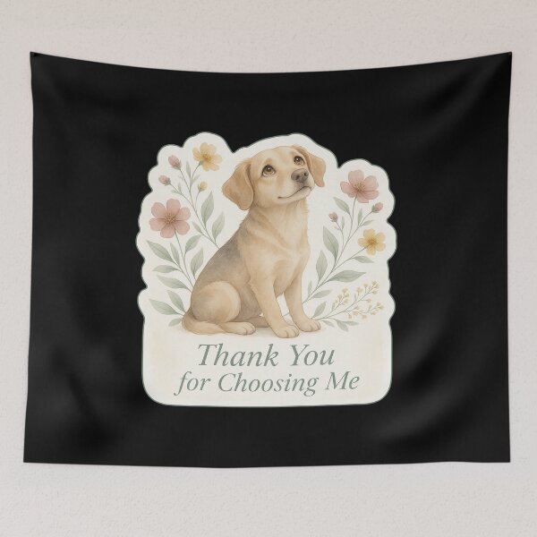 Item preview, Rescue Dog Memorial — Thank You for Choosing Me designed and sold by TheCalmEdit.