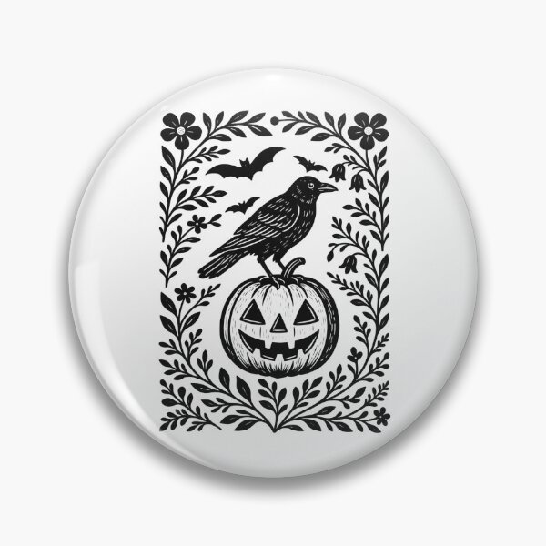 Item preview, Halloween Crow Pumpkin designed and sold by Daisy Grimes.
