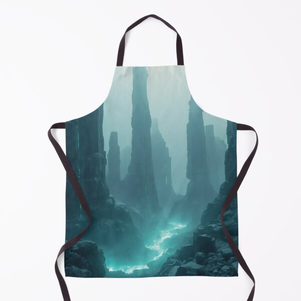 Item preview, Glowing Cyan River In Ancient Alien Mineral Basin designed and sold by monkeybusiness.pt.