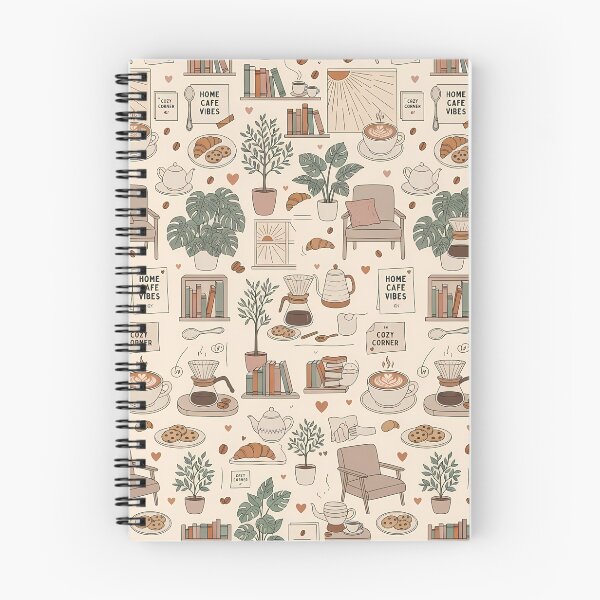 Item preview, Cozy Home Cafe Vibes Aesthetic Coffee & Plant Pattern designed and sold by SOOstudio73.