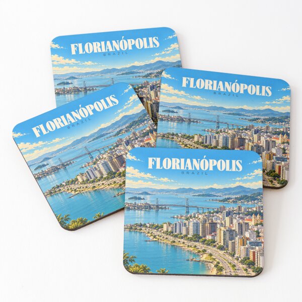 Item preview, Florianópolis Vintage Brazilian Island City Art designed and sold by MichaeIRellov.
