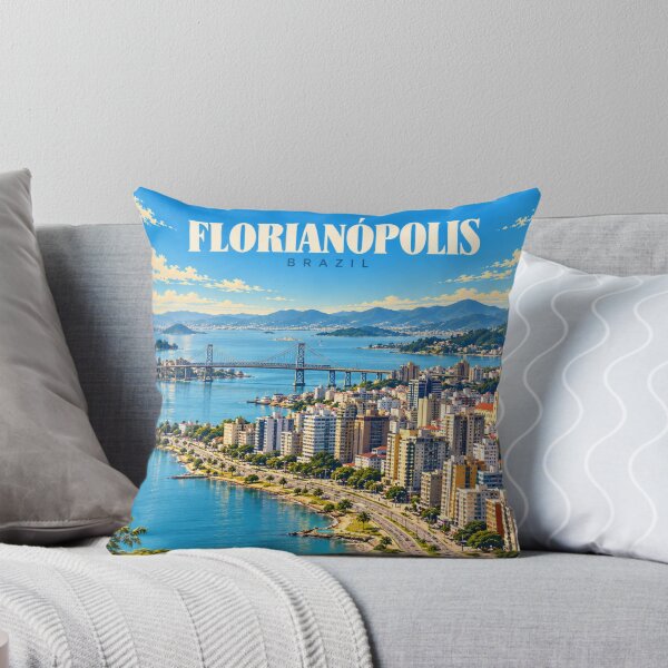 Item preview, Florianópolis Vintage Brazilian Island City Art designed and sold by MichaeIRellov.