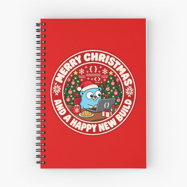 Aperçu de l'œuvre Création de la mascotte Gopher de Noël en Golang créée et vendue par Olena Du.