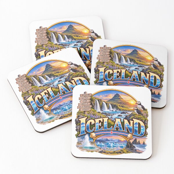 Item preview, Iceland – Waterfalls, Geysers, Glaciers & Nature designed and sold by Wandervogel123.