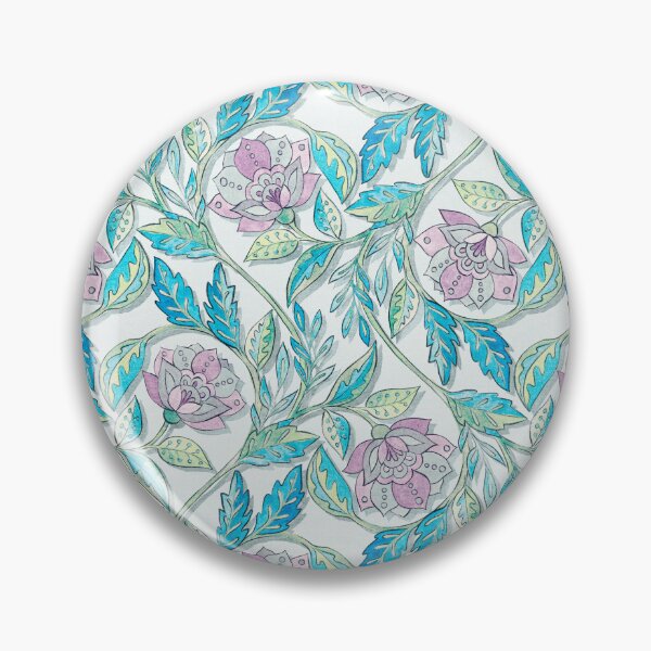 Item preview, Boho Blue Purple Floral Chintz designed and sold by micklyn.