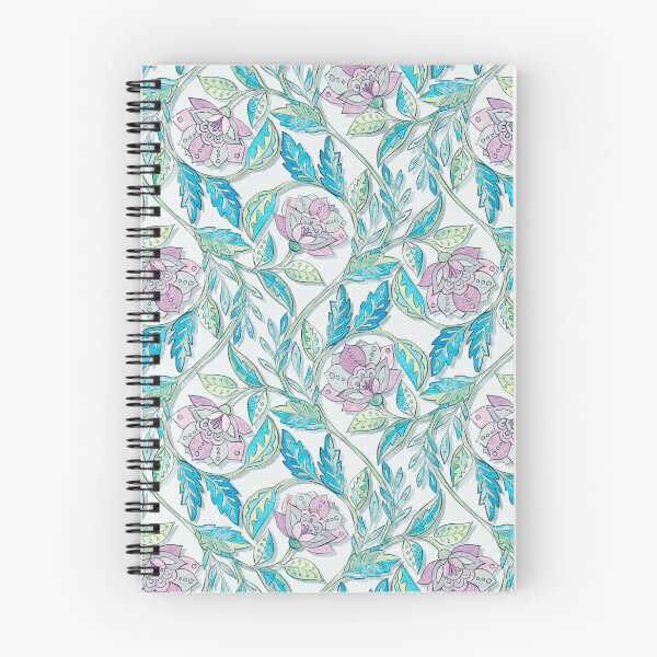 Item preview, Estampado floral bohemio azul y morado designed and sold by micklyn.