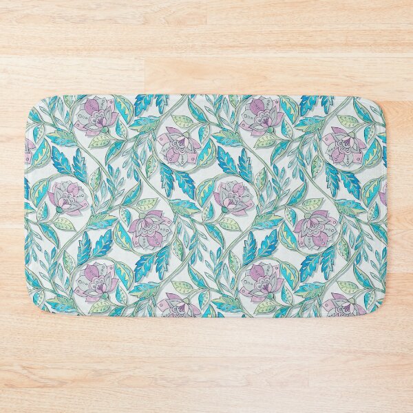 Item preview, Boho Blue Purple Floral Chintz designed and sold by micklyn.