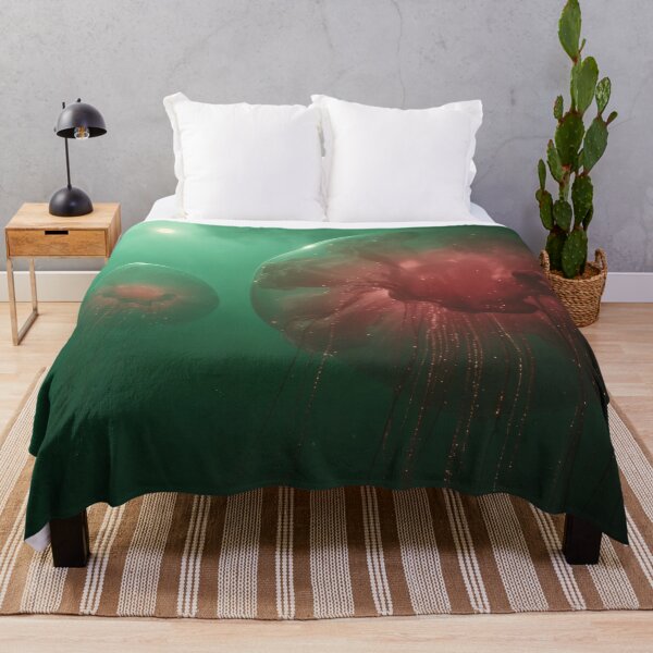 Item preview, Colossal Floating Jellyfish In Emerald Alien Atmosphere designed and sold by monkeybusiness.pt.