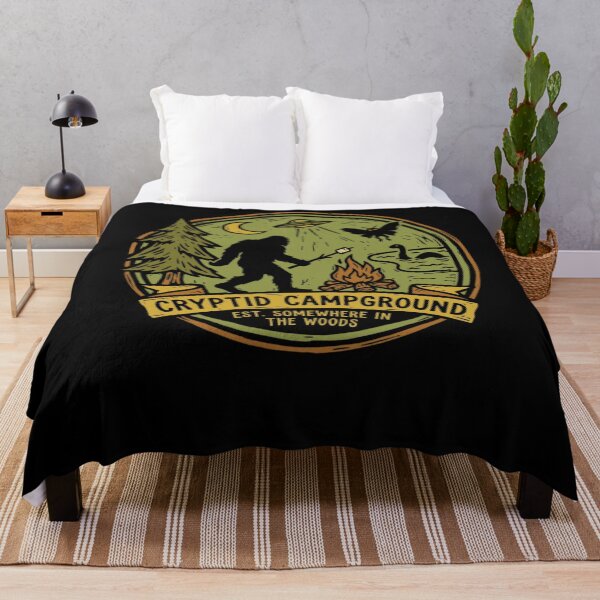Item preview, Cryptid Campground Est. Somewhere In The Woods Paranormal Cryptid Hunter Camping designed and sold by FolkGraphics.