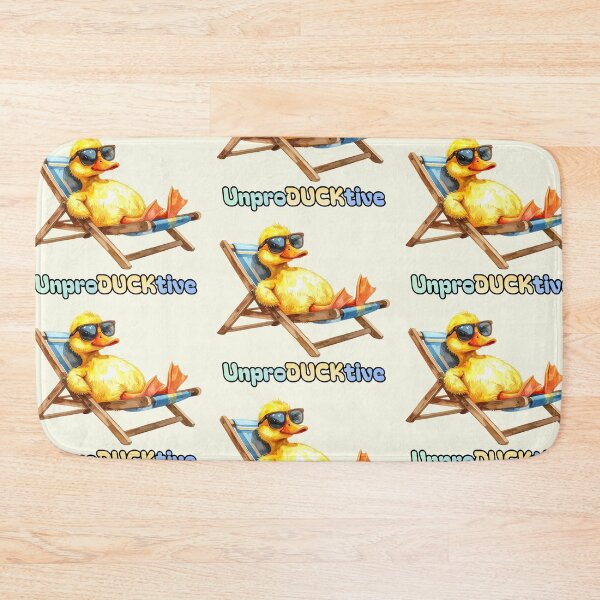 Item preview, Unproductive duck in vacation mode designed and sold by LiskoDesign.