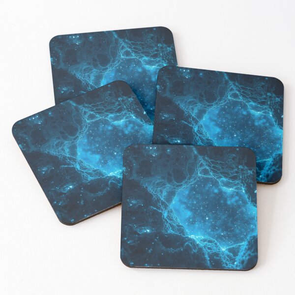 Item preview, Vista de una cueva azul bioluminiscente del cosmos estrellado designed and sold by monkeybusiness.pt.