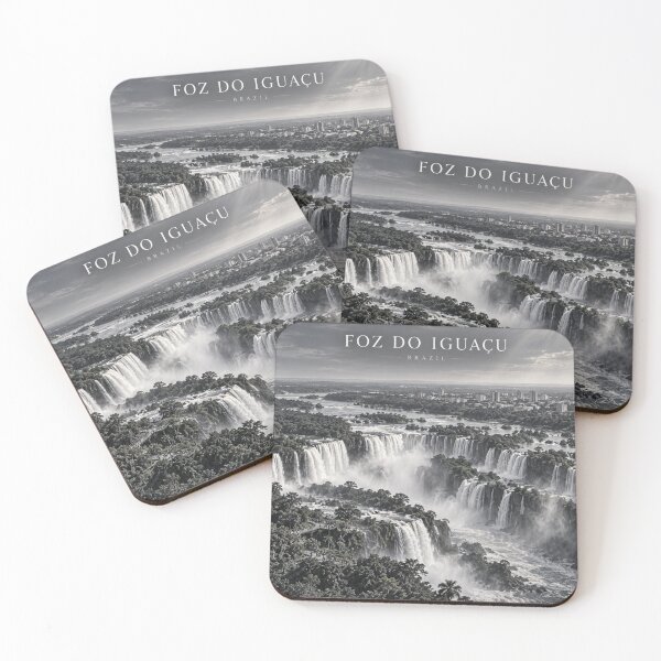 Item preview, Foz do Iguaçu Cinematic Monochrome Artwork designed and sold by MichaeIRellov.